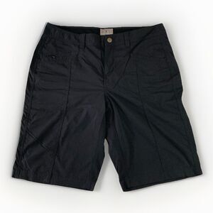 Royal Robbins Shorts Women’s 12 Black Bermuda Nylon Stretch Hiking Casual Pocket